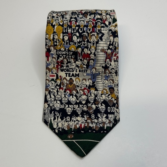 Museum Artifacts Other - Museum Artifacts Silk Sports Team Themed Tie